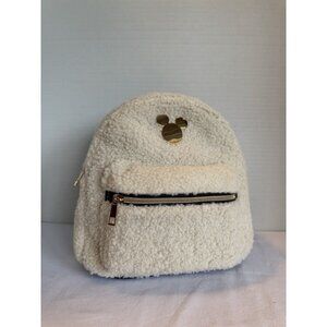 Disney's Mickey Mouse Mini Backpack Cream Sherpa NWT